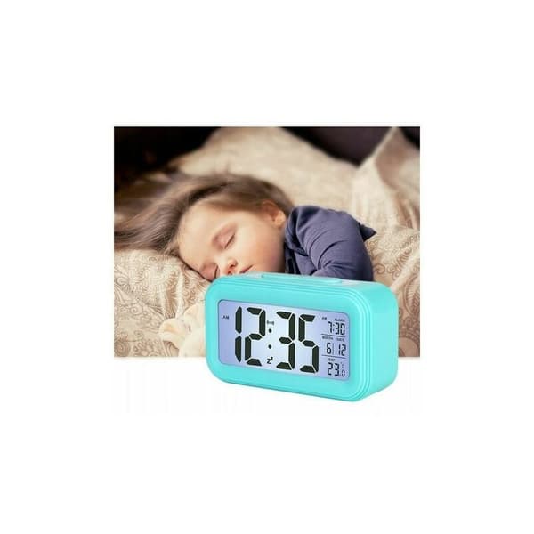 Multifunktionel digitalt vækkeur LED Smart Light ur Temperatur Evig kalender