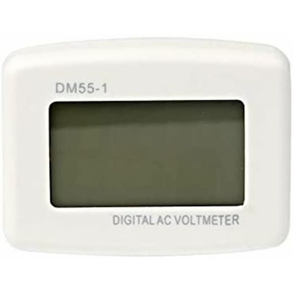 220V Blå Baggrundsbelyst Digital LCD Voltmeter, EU Stik Spændingstester Panel, DM55-1 AC 80-300V
