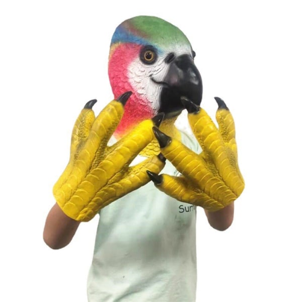 Skrämmande Halloween-kostymhandskar Papegojhandskar Fancy Dress Up Cosplay Monster Devil Claw Gloves