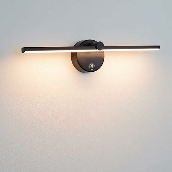 Himmennettävät LED-peilivalot kytkimellä, 300° kääntyvä kylpyhuoneen seinävalaisin LED 8W 4000K Kylpyhuoneen peilivalaisin..
