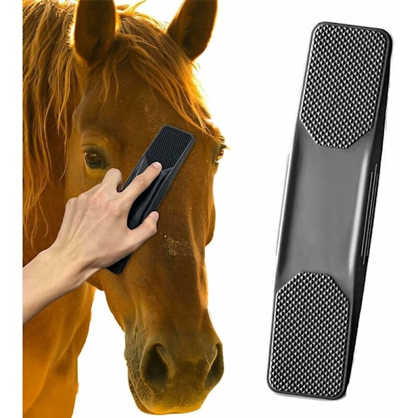 Heste Massagebørste, Massage Hestebørste, Hesteplejebørster, Hestebørster, Fjerner Hår, Mudder, Sved og Snavs, Velegnet til Heste, Katte, Hunde,