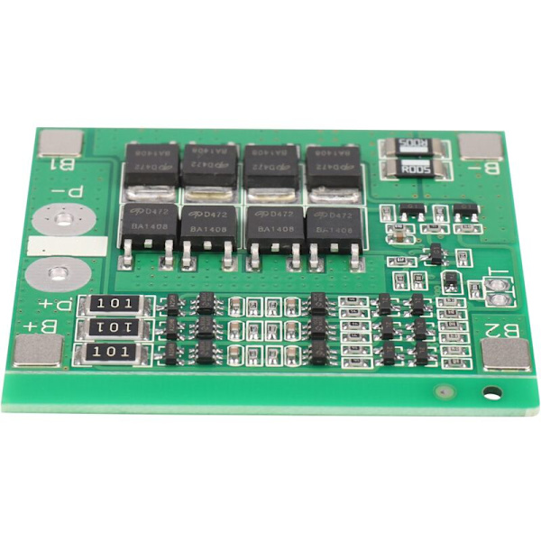 3S 24A skyddskort för -jon litium batteri 3.7V 18650 laddare batteri grön