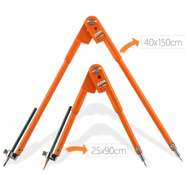 2 kpl ammattilaisten puuntyöstökulmia siivellä ja kynänpidikkeellä 450 mm ja 750 mm