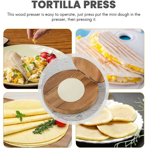 Deigpresse, Dumplingpresse, Trepresse, Dumplingpresse, Deigpresse, Dumplinginnpakning