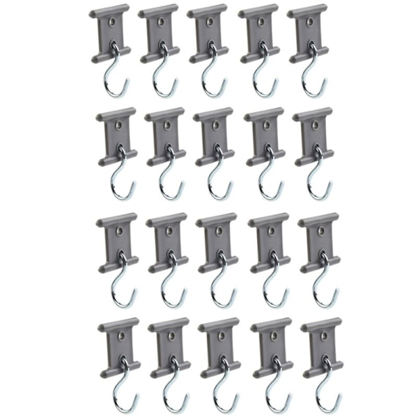 20PC Camping Awning Hook RV Awning Hangers Hooks RV Party Light Hangers for Christmas Party Caravan Travel Trailer Gray