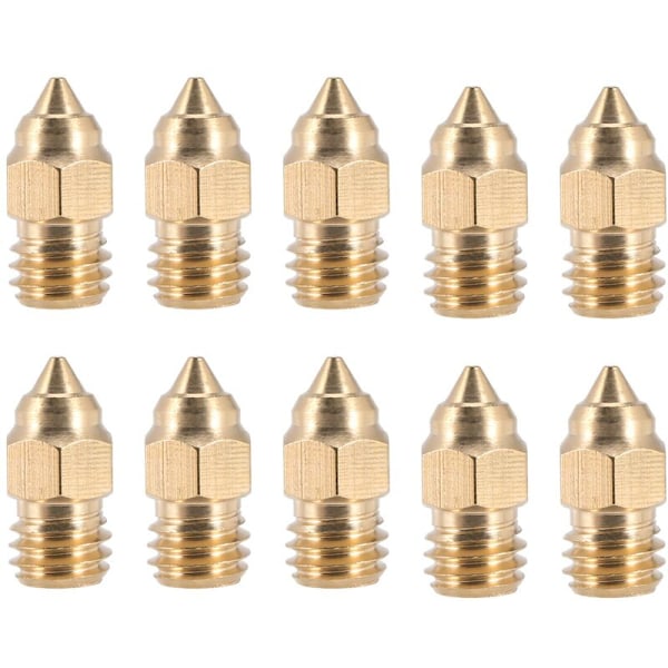 10 st CR-6 SE-serie 0,4 mm Munstycke Hotend Munstycken för CREALITY CR-10 V2 CR-6 SE Ender-3 Ender-5-serie 3D-skrivardelar