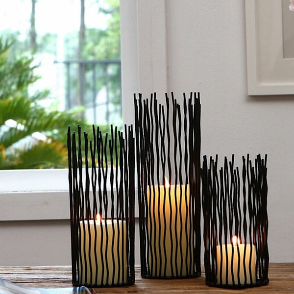 Skrivbordsstativ Bröllopsljusstakar Ljusstake Tealight Hållare Heminredning