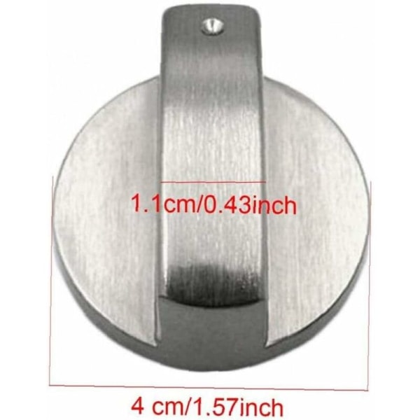 1 st Gas Spis Kontroll Knoppar Adaptrar Universal Metall Ugn Matlagning Yta Kontrollbrytare Lås 6mm-