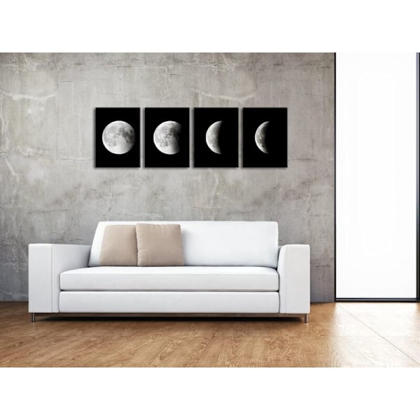 Moderna Canvas-tryck Sträckta Konstverk Abstrakt Rymd Svartvita Bilder Till Fototavlor på Canvas Väggkonst för Hem Kontorsdekorationer