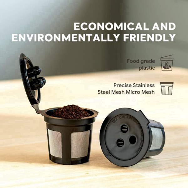 Återanvändbara kaffekapslar med tre hål för Ninja CFP301 CFP201 CFP307 Dual Brew Pro
