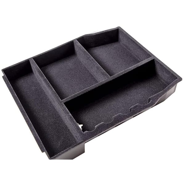 Midtkonsoll Organizer Skuff for 2021 Armrest Flocking Insert Oppbevaringsboks Biltilbehør