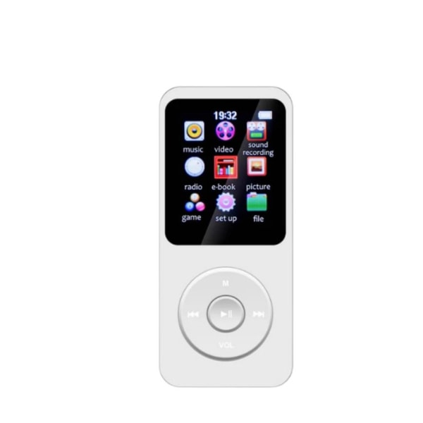 8GB MP3 MP4-spelare, Walkman Sports Music Player, Walking White