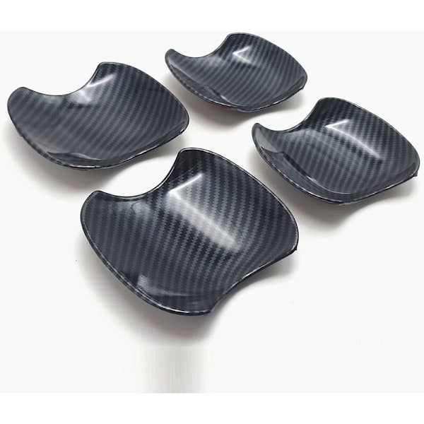 4 st kolfiber för Voxy Noah R90 2022 bil dörrskål dekorationsskydd trim ABS