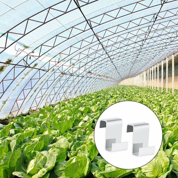 Rostfritt stål växthus glasfönster S överlappande fixeringsklämmor Hållbar glasram fixeringsklämma för växthus glasfixering ersättning Macaro