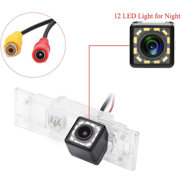 12LED Bil Bakre Vy Kamera Backup Kamera Passar för E81 E87 E87 E89 M1 F20 / M6 E63 E64 E64N E85 E86 E89