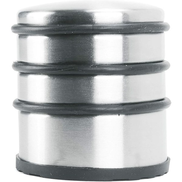 Dörrstopp i rostfritt stål, 7x8cm (LxB) Dörrkil 1 kg för tunga dörrar - Design Rostfritt stål Halkskydd för hala golv - Set av