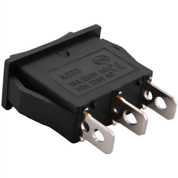 2X AC15A/250V 20A/125V 3-polet SPDT På-Av-På vippebryter Snap-in programvare