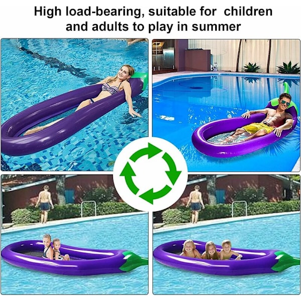 Uppblåsbar Poolhängmatta för Vuxna, Uppblåsbar Madrass Poolhängmatta Flytande Madrass Poolhängmatta för Vuxna och Barn (250x105x20CM)