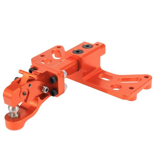 Metall Bakre Stötfångare Bogsering Trailerkrok för Axial SCX6 JLU Wrangler 1/6 RC Bil Uppgradering Delar Tillbehör, Orange