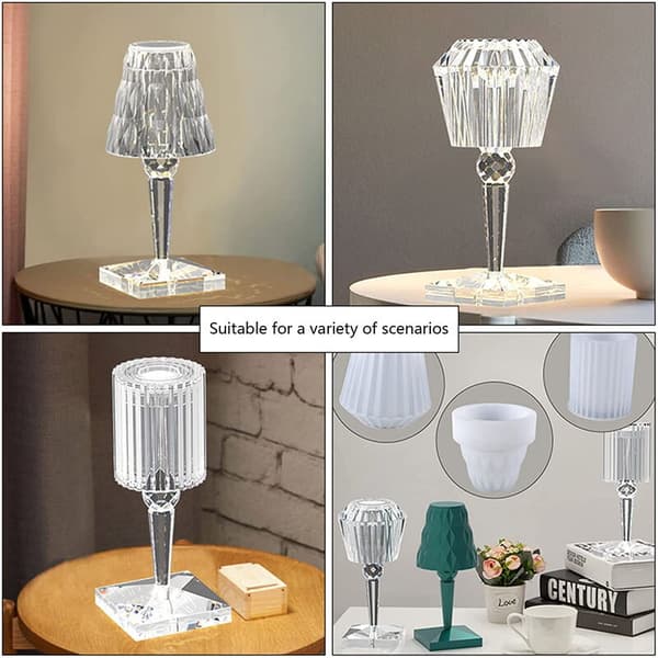 DIY bordlampe sett for bordlampe dekorasjon silikonform A
