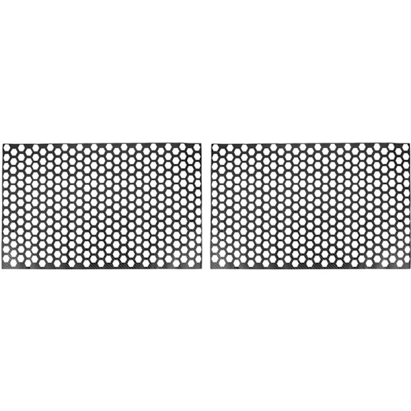 2X Honeycomb Fiber Style Bil Baglygte Lampe Stickers 48 x 30cm