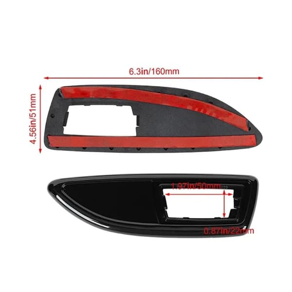 Bilskjermdeksler Side Frames Passer til /Opel H MK5 2004-2009 13250944