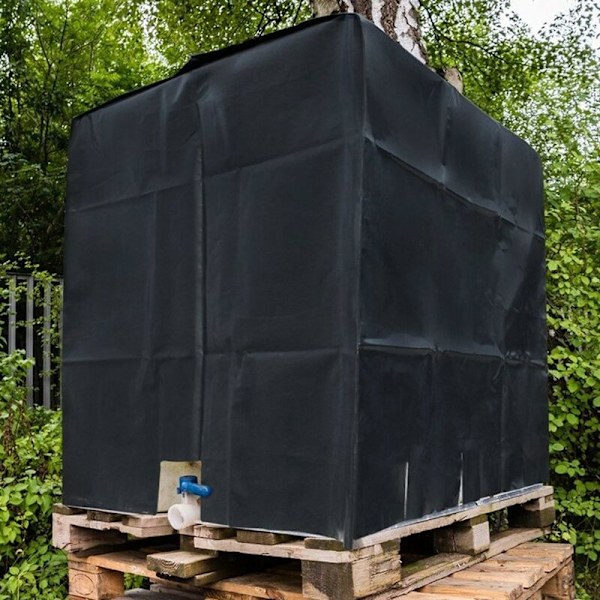 600 Liters IBC-behållare Skyddande Överdrag 210D Oxfordtyg Dammtätt Överdrag Regnskydd 120x80x100cm - Grön