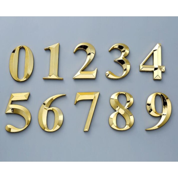 7 mm galvanointi Tuotemerkki Street Apartment Door Digital Signage (numero 7)