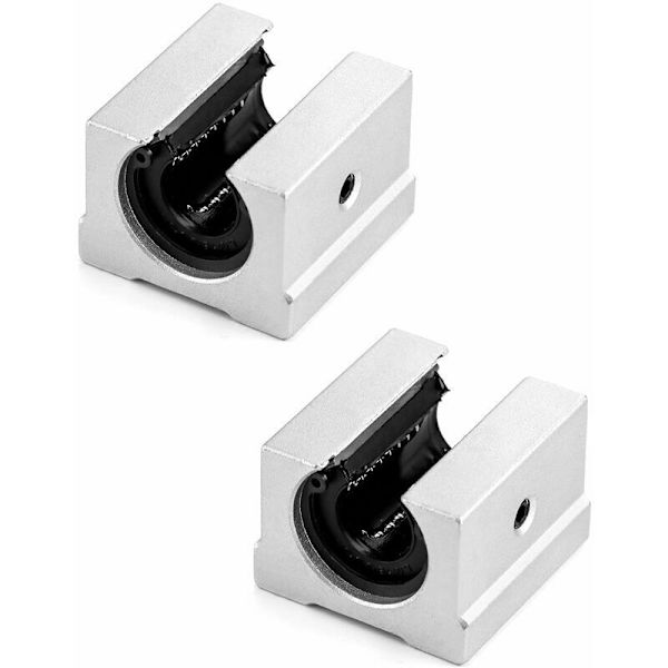 4 kpl lineaarisen liukulaakerin liukukiskoa SBR16UU, alumiininen lineaarinen laakeri 16 mm akselille/tangolle 3D-tulostimelle, kaiverruskoneelle..