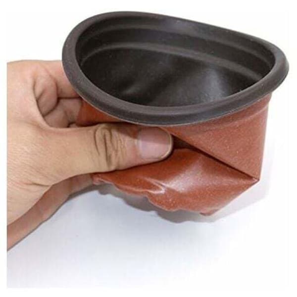 Sæt med 100 plastikpotter til frøplanter og planter, 10 cm