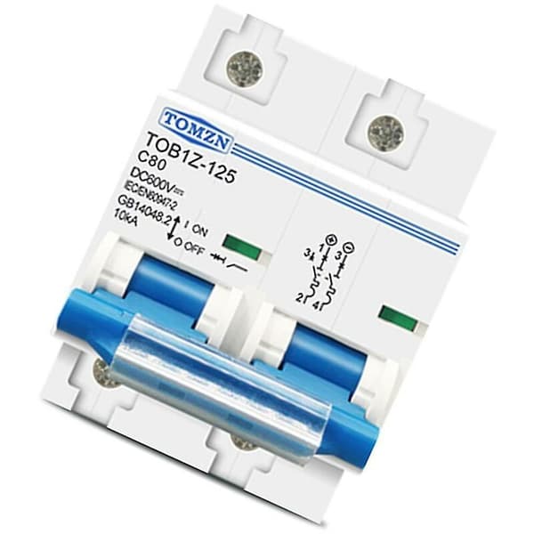 Tomzn 2p DC Mcb -suoja-automaatti 600 V, 80 A