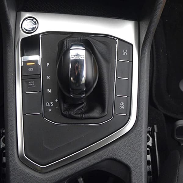 Bilens indre centerkonsol gear skift panel rustfrit stål ramme trim til- L 2017-2021 B