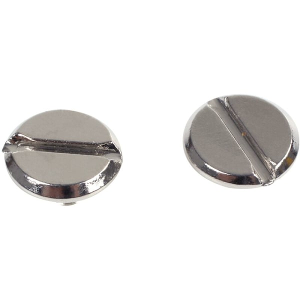 10 Sæt Læderbælteskruer Sølv 5 X 6 Mm