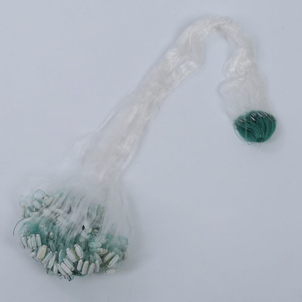 2x 25m Klar Vit Grön Monofilament Fiske Gillnät med Flyte
