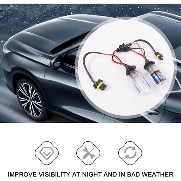 2 x H7 HID Xenon -ajovalopolttimo 35W 6000K