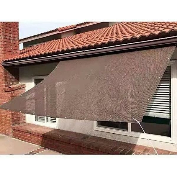 Solbeskyttelsesnet 2x4m Solsejl med 90% Skygge Have Skygge Net UV Beskyttelsesnet Åndbar Kølende Balkon Net Vindbeskyttelsesnet