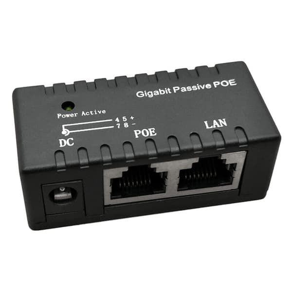 Power over Ethernet Injektor Adapter til POE Splitter til LAN Netværk (Hvid)