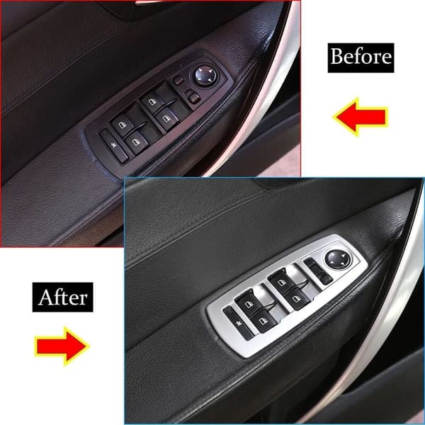Fönsterlyftknappar Ram Trim Stickers 4 st/set för X3 E83 2006-2010