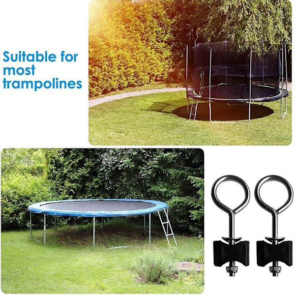 10 stk serie trampolineskruer, trampolinetilbehør, skruer til fiksering av trampolinen, for store og små trampoliner