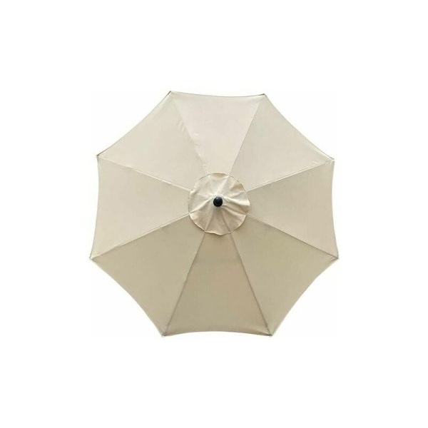 Reservedeksel for parasoll, 8 ribber, 3 m, vanntett, anti-UV, reservetekstil, beige
