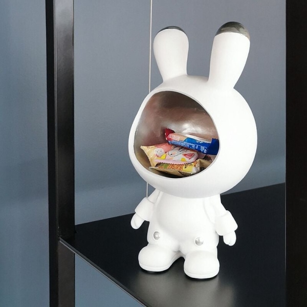 Stor Mund Rum Kanin Statue Opbevaring Nordisk Kreativ Frugt Snacks Slik Veranda Nøgle Opbevaring Ornamenter Hjem Indretning,A