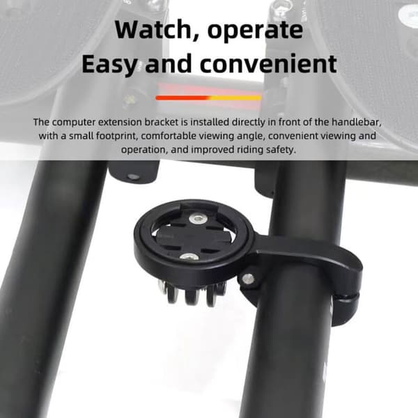 Justerbar Cykelcomputer Stativ Udvidet Beslag til , , CatEye og