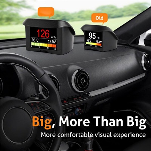 Bil Digital Hastighetsmätare A202 OBD2 Datorinstrument Display Head Up Display Trip