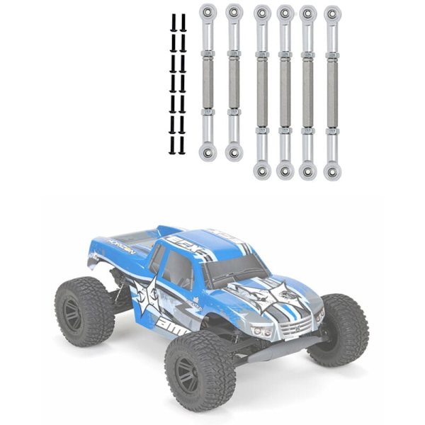 6 kpl vetoakseleita 1/10 2WD -sarjan Ruckus Torment Circuit AMP RC -auton päivitysosiin, 4