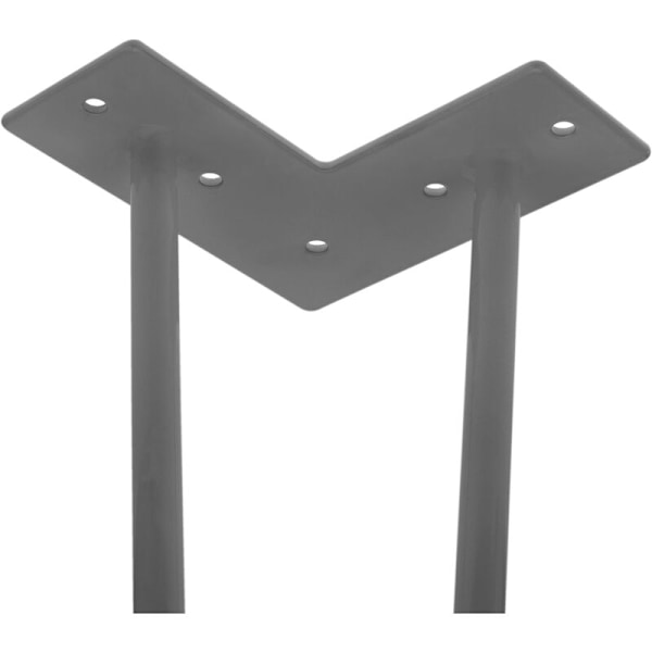 Bordbein i stål for møbler og skrivebord, 2 stenger, 30 cm, 4-pakning