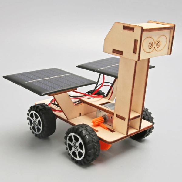 Barneteknologi gjør-det-selv håndlaget liten måneutforskning kjøretøy solenergi leketøy kjøretøy fysisk modell vitenskapelig eksperiment leketøy modell