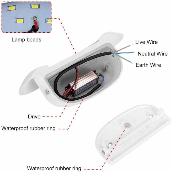 1-pack Vägglampa för inomhusbruk med justerbar temperatur, 12W, vägglampa för vardagsrum, sovrum