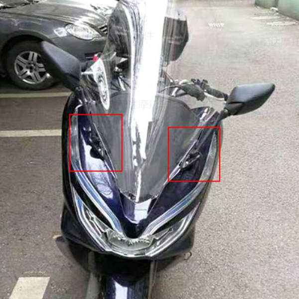 1 Set Motorcykel Modifierad Sidospegel Fäste för Pcx150 Pcx125 2018-2020 Fiber Mönster