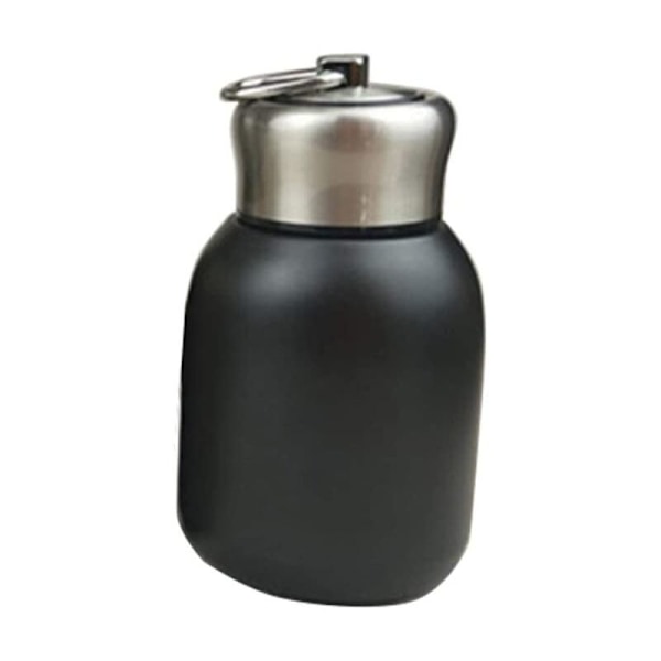 300ML Mini Termosmugg Läcksäker Vakuumflaska Resetermos Rostfritt Stål Dryckesvattenflaska Termosmuggar för inomhus och utomhus 280ml svart-DE