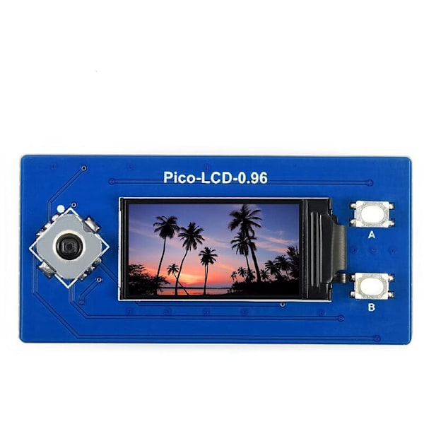 0,96 Tuuman LCD-näyttö Pico-laitteelle, 65 000 Väriä, IPS-näyttö, 160x80 Pikseliä, Integroitu ST7735S-ohjain